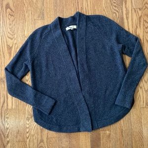 LOFT blue open front cardigan